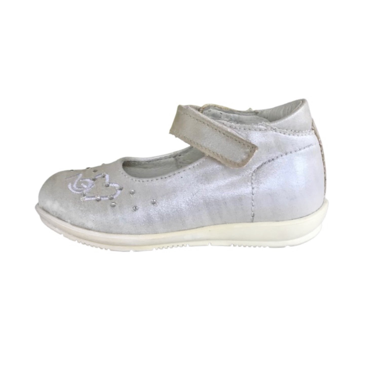 Ballerine Bambina NeroGiardini P420300F Bianco Moonlight Vera Pelle
