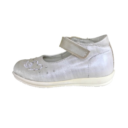 Ballerine Bambina NeroGiardini P420300F Bianco Moonlight Vera Pelle