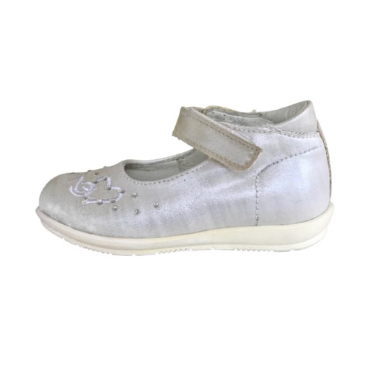 Ballerine Bambina NeroGiardini P420300F Bianco Moonlight Vera Pelle