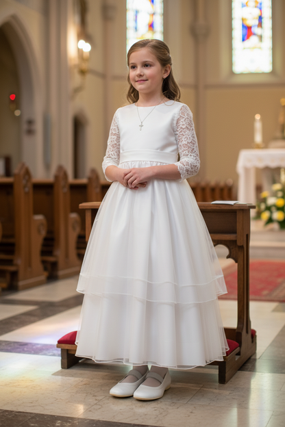 Ballerine con elastico argento Primigi 22478 Bianco Nappa