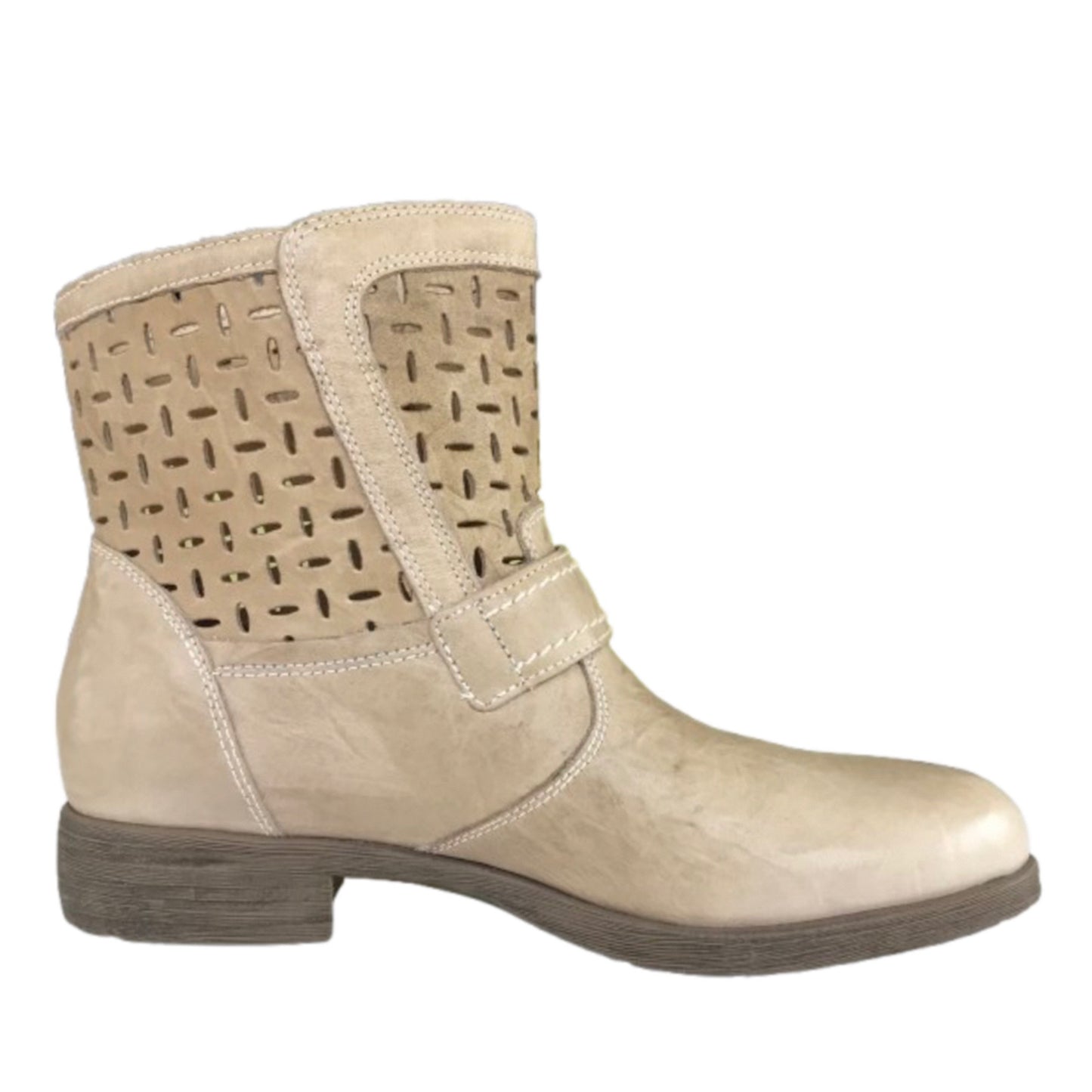 Stivaletti Beige NeroGiardini P409980D Vera Pelle con zip