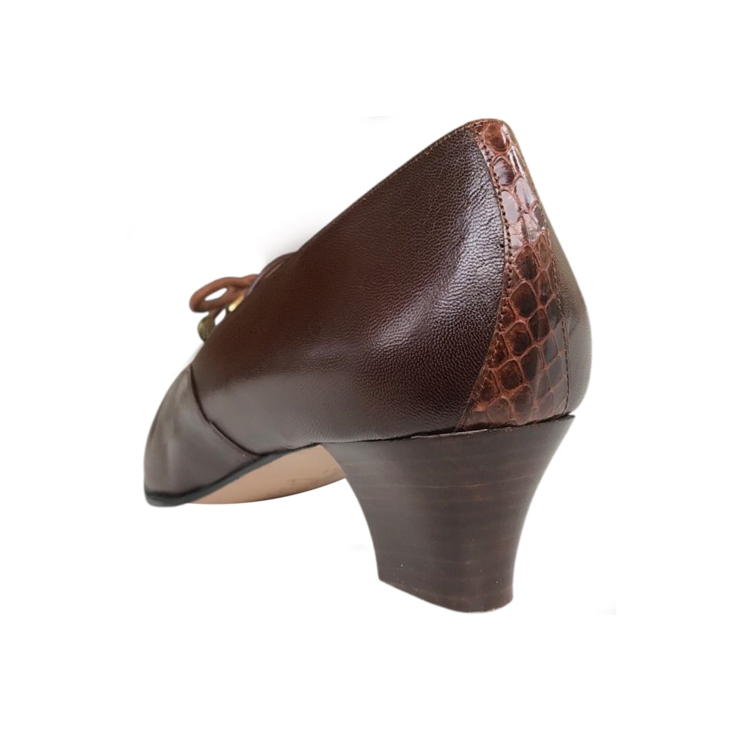Scarpe donna LADY CONFORT 1429, tacco 4.5 cm, con lacci, Marrone
