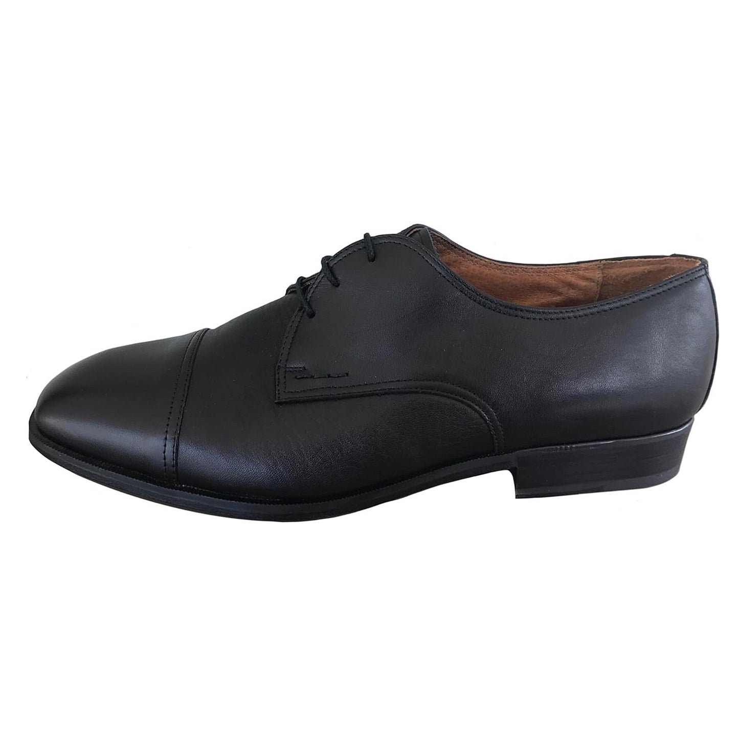 Scarpe Classiche Boomerang 539 Vera Pelle Cervo Colore Nero - 45 EU