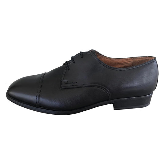 Scarpe Classiche Boomerang 539 Vera Pelle Cervo Colore Nero - 45 EU