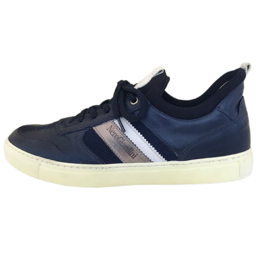Sneakers Uomo NeroGiardini P900992U Pelle Blu Bianco e Fumo - 40 EU