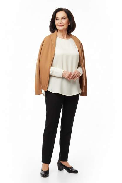 Dècolletè Donna Cinzia Valle 2296, Comfort, Vera Pelle Nappa, con elastico