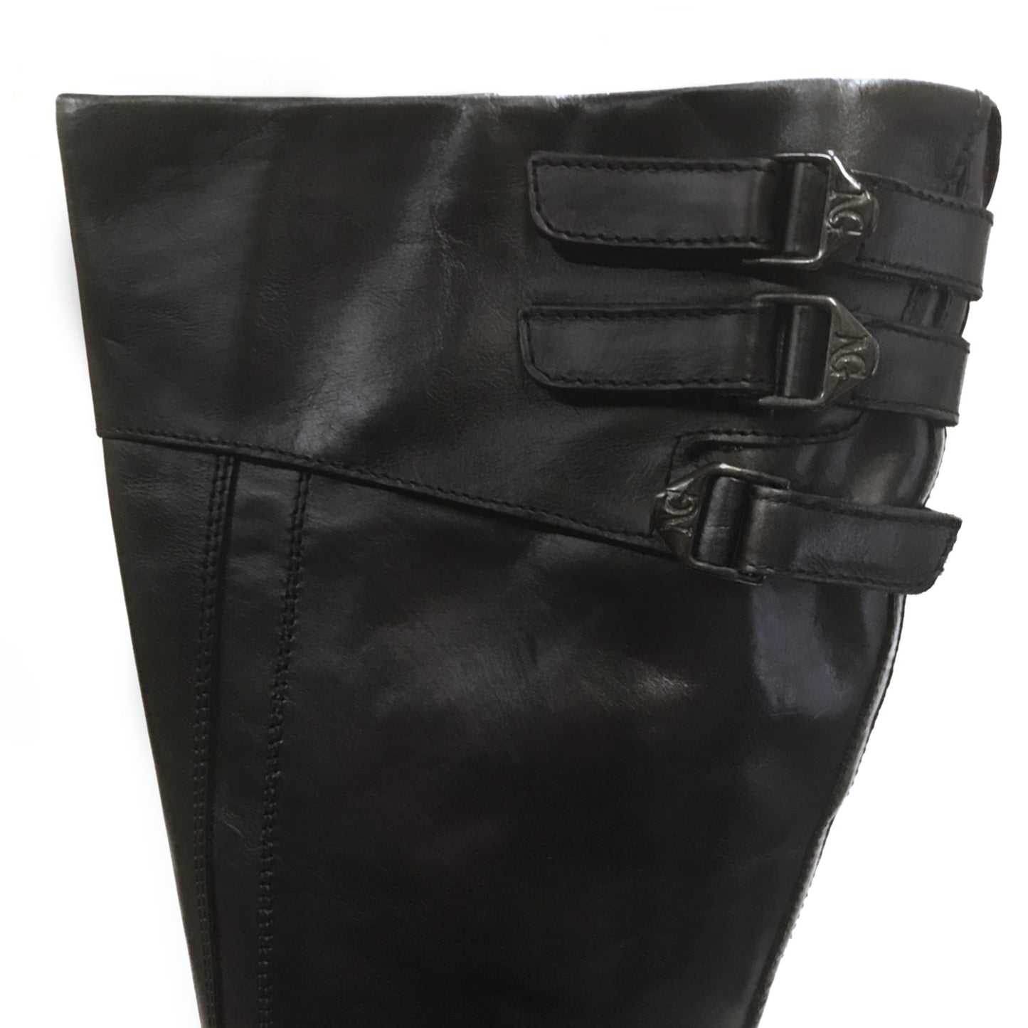 Stivali Donna NeroGiardini art 185 Tacco a blocco alto con plateau, Vera Pelle, Nero, Cerniera zip - Numero 39 (EU)