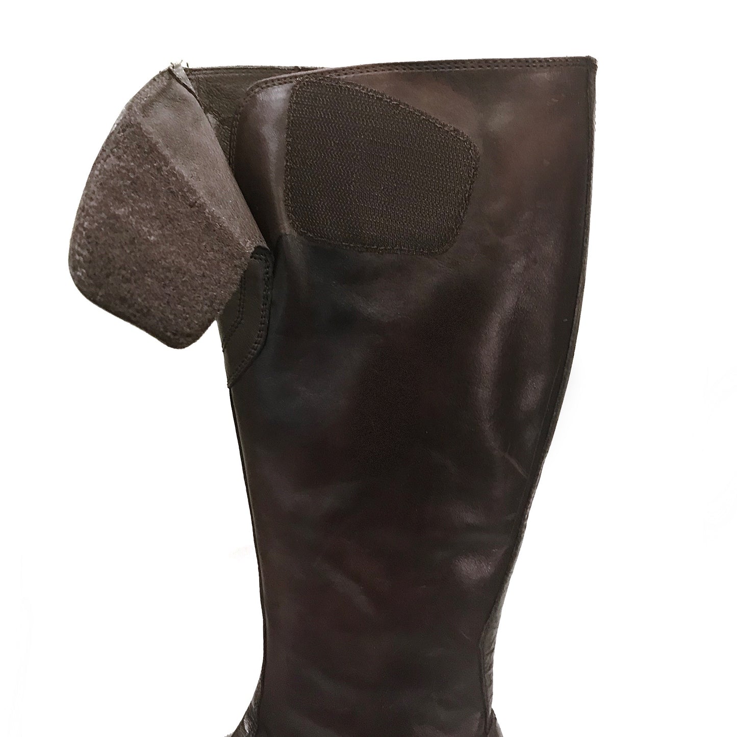 Stivali bassi Donna NeroGiardini 00840 Vera Pelle, Fondo Gomma, Cerniera Zip, Elastico, Chiusura a strappo - Testa di Moro, Bronzo