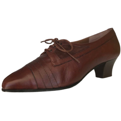 Scarpe Donna Lady Confort 009 Vera Pelle, Marrone Cuoio