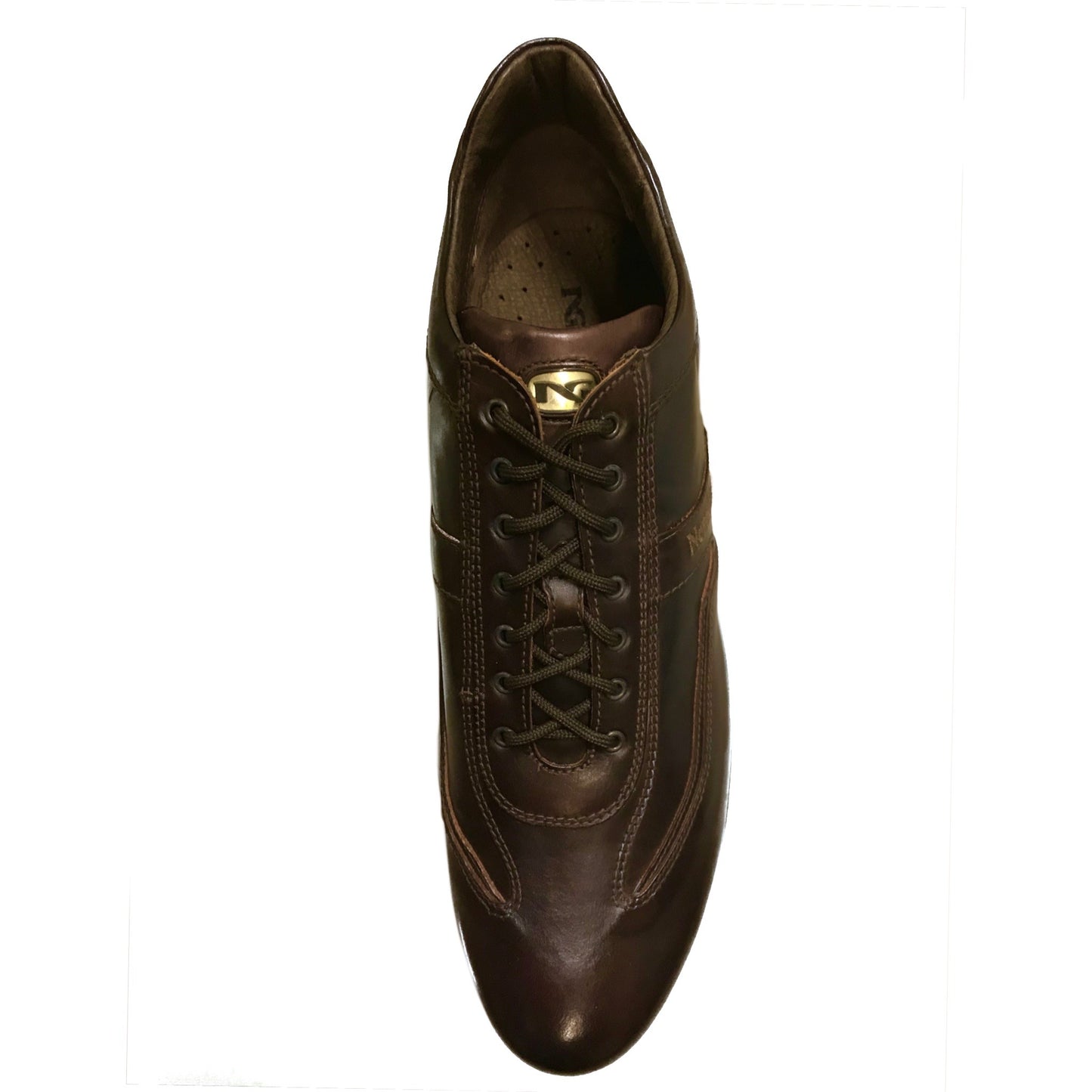 Sneakers Stringata Uomo NeroGiardini 07688 Vera Pelle - Numero 44