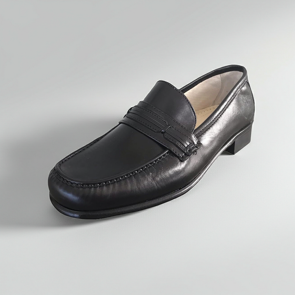 Mocassini Uomo Balducci 6928 Vera Pelle Nappa Nero - 41 EU