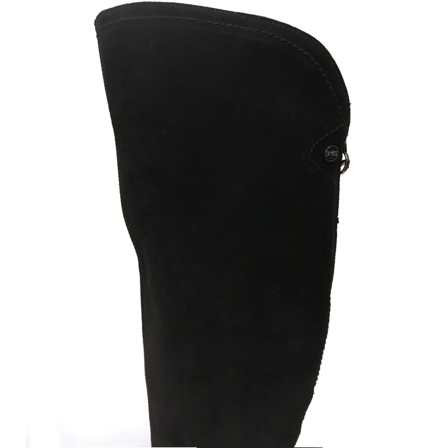 Stivali sopra al ginocchio Donna NeroGiardini A005205D - in Vera Pelle scamosciata, con plateau, cerniera zip, Tacco 9 cm, Nero