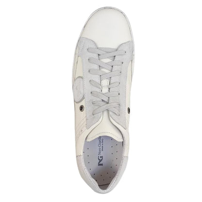 Sneakers Uomo NeroGiardini P201200U Vera Pelle Bianco Latte - 44 EU