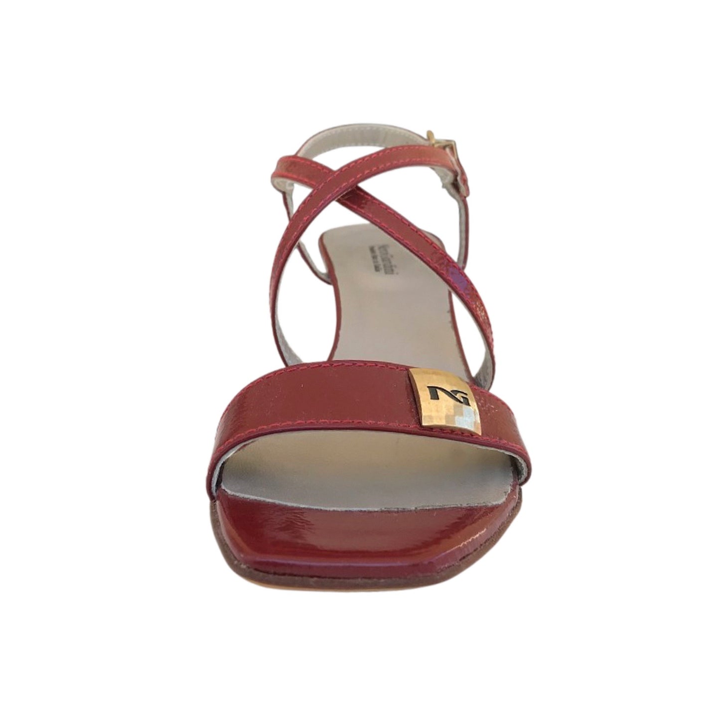 Sandali con zeppa NeroGiardini Vera Pelle Naplak - Rosso Bordeaux
