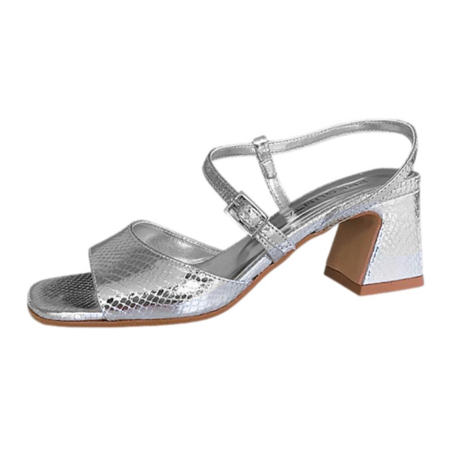 Sandalo Elegante PREGUNTA 2412053 002 Argento - Tacco 5 cm Comfort