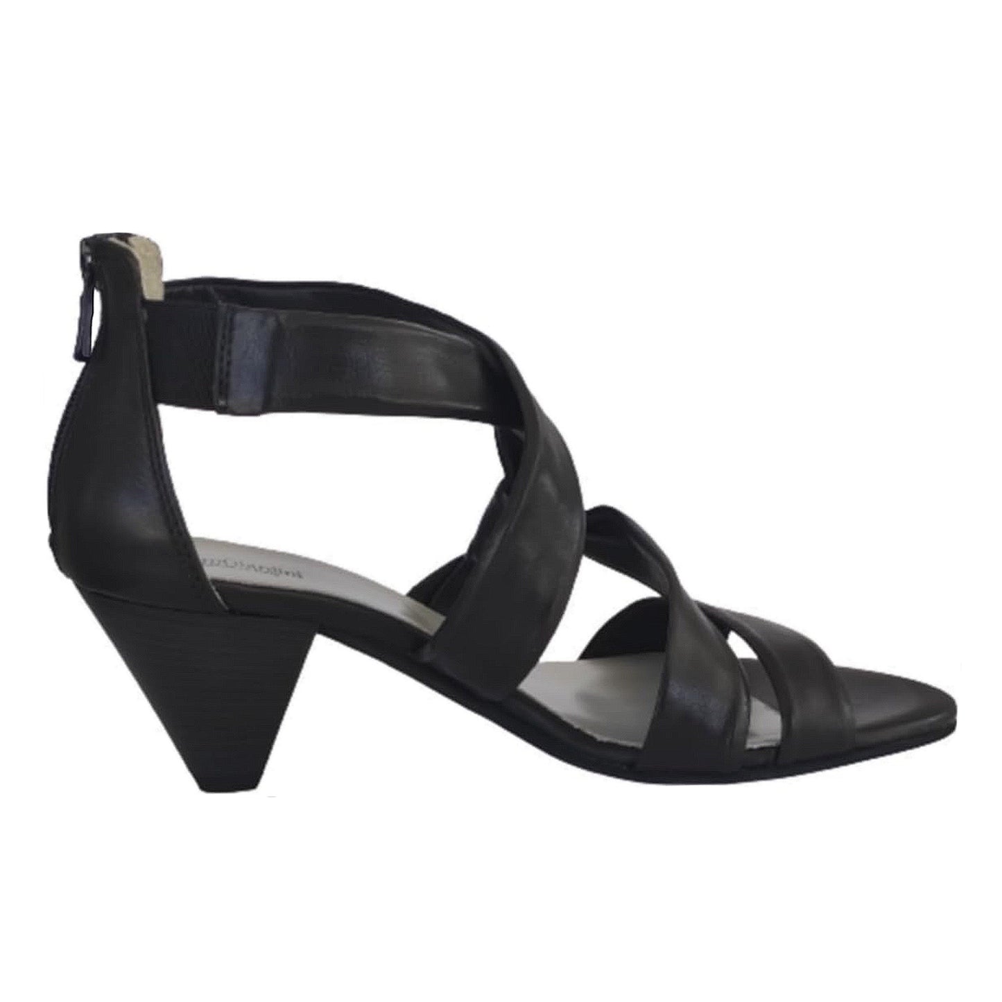 Sandali Donna NeroGiardini P308820D in Nappa Nero Tacco a cono