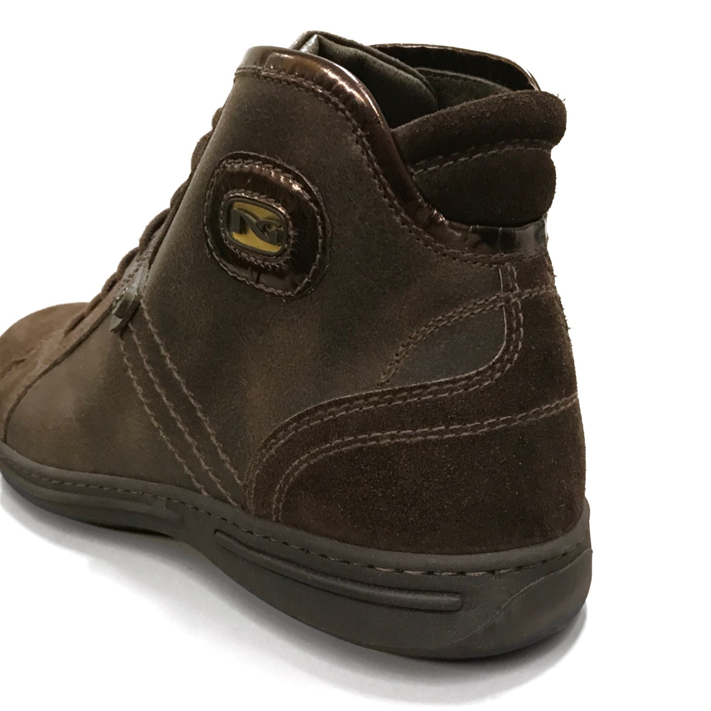 Sneakers Stringate Uomo NeroGiardini 07740 Vera Pelle e Pelle Scamosciata, Marrone Testa di Moro