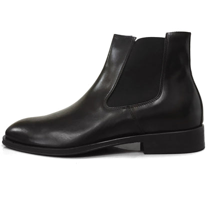 Stivaletto Chelsea NeroGiardini A909402 Vera Pelle, Nero