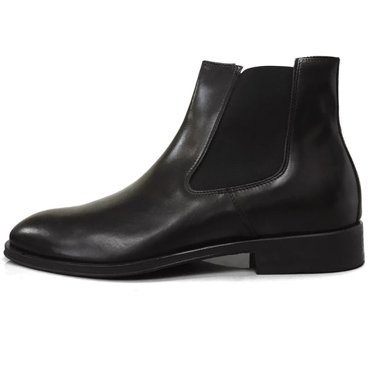 Stivaletto Chelsea NeroGiardini A909402 Vera Pelle, Nero