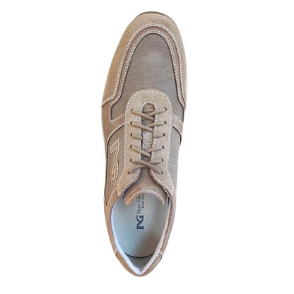 Sneakers Uomo NeroGiardini P201080U Pelle scamosciata Nabuk Castoro Sabbia - 41 EU