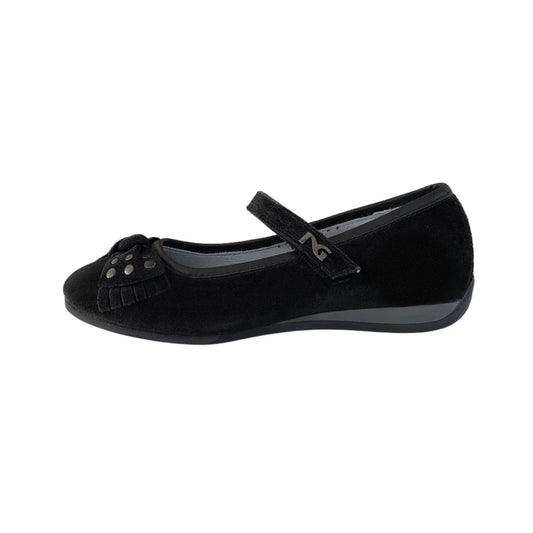 Ballerine con fiocco NeroGiardini A026120F Vera Pelle Scamosciata Nero