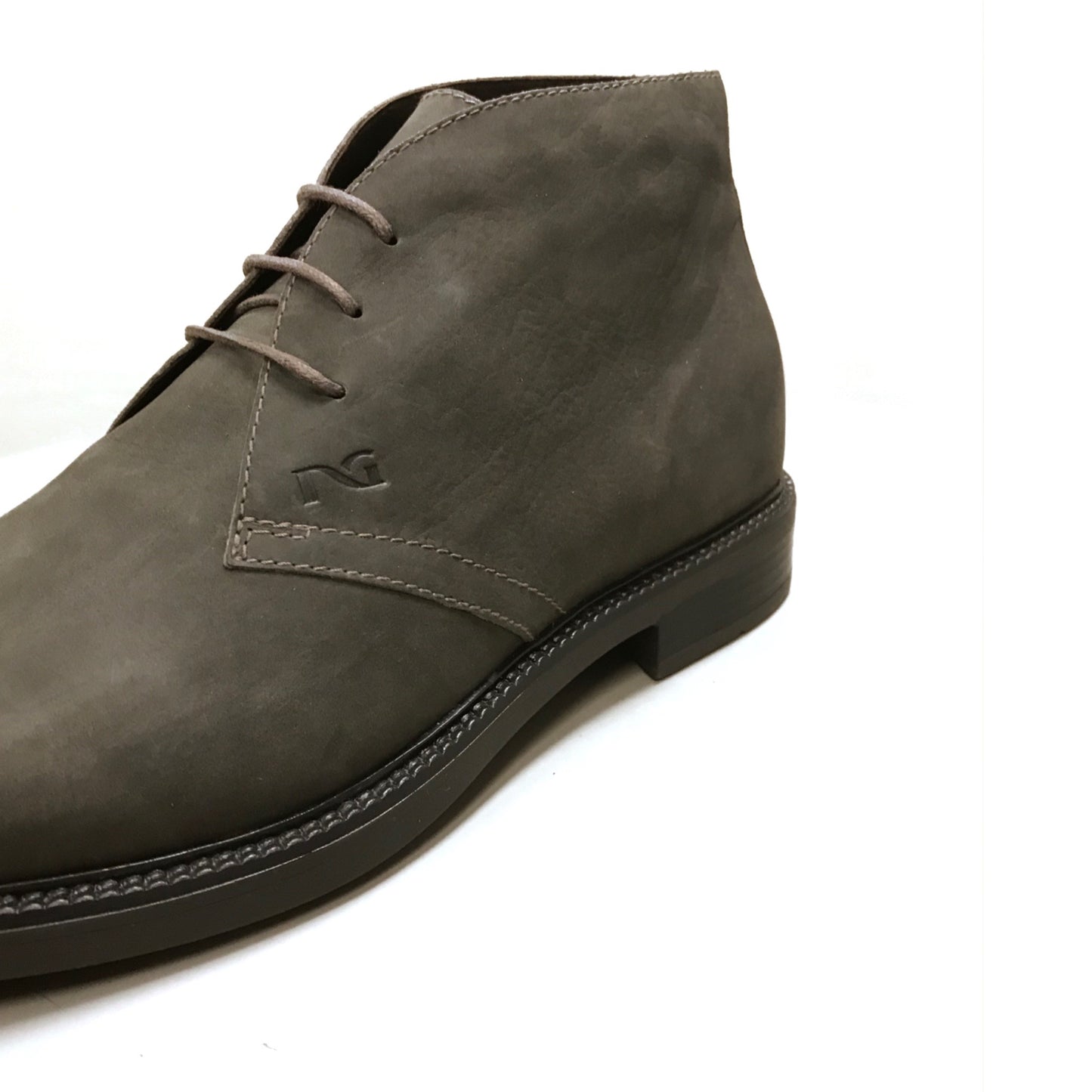 Scarpe Uomo Polacchine NeroGiardini A302081U Vera Pelle, Grigio Verdegris - Numero 42