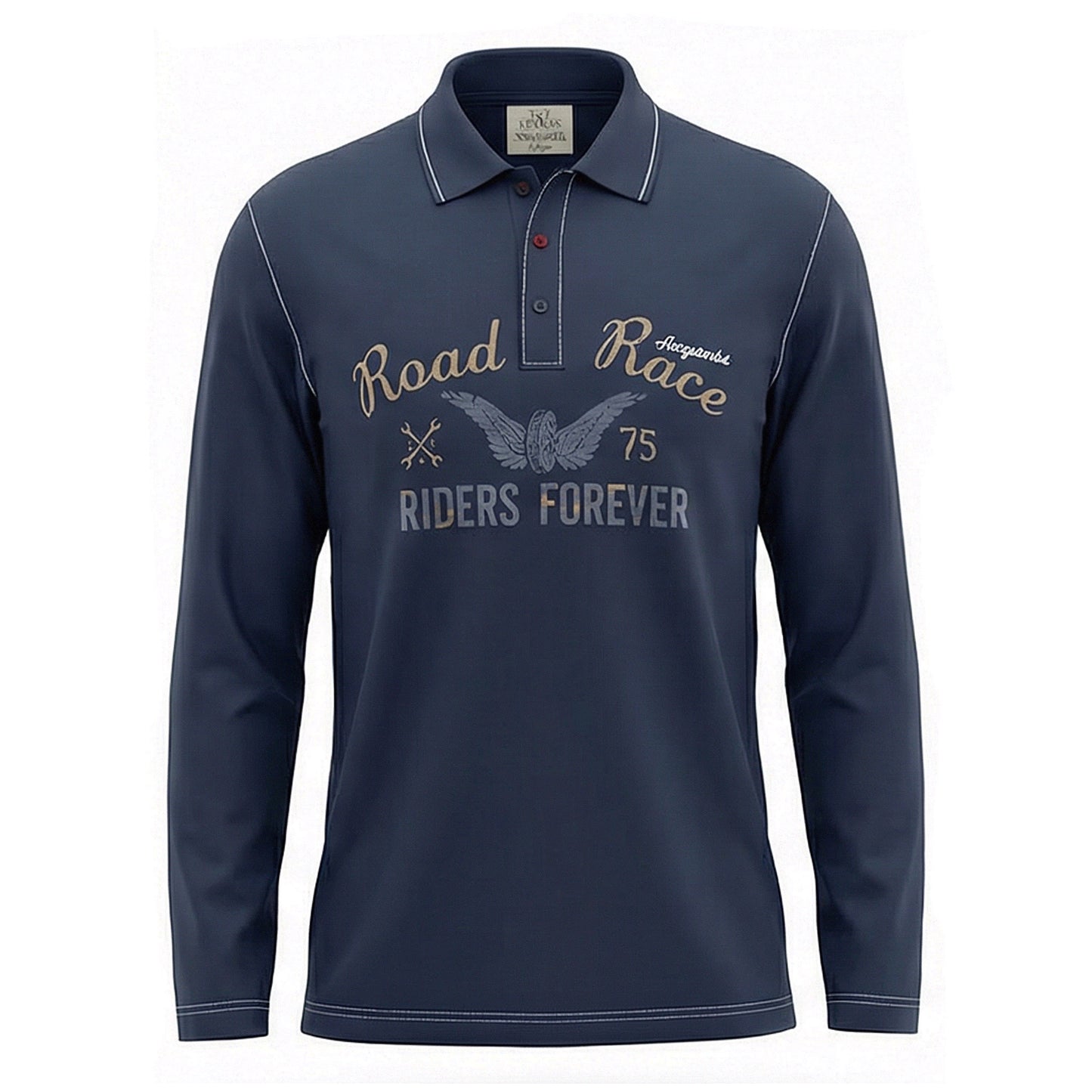 NeroGiardini Maglia Uomo Polo, Blu Navy, Cotone