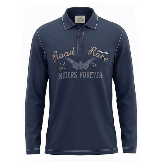 NeroGiardini Maglia Uomo Polo, Blu Navy, Cotone