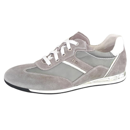 Sneakers SUomo P604011U Vera Pelle Scamosciata Grigio Nylon Fumo - 43 EU