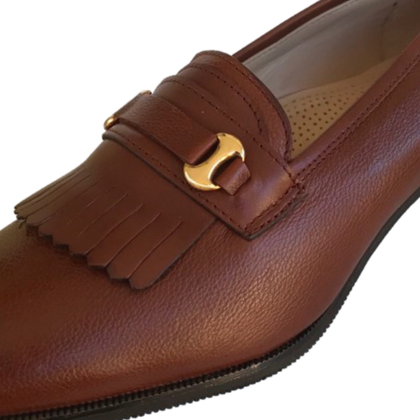 Scarpe comfort donna, MARLENE, 3660, tacco 4 cm, Vera Pelle, Marrone Cuoio