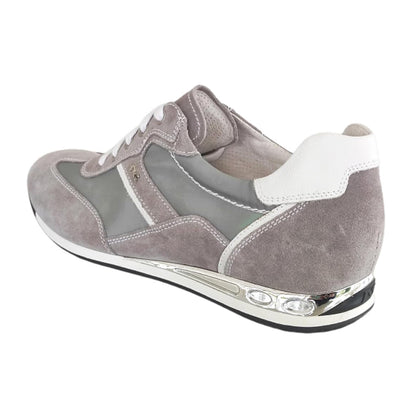 Sneakers SUomo P604011U Vera Pelle Scamosciata Grigio Nylon Fumo - 43 EU