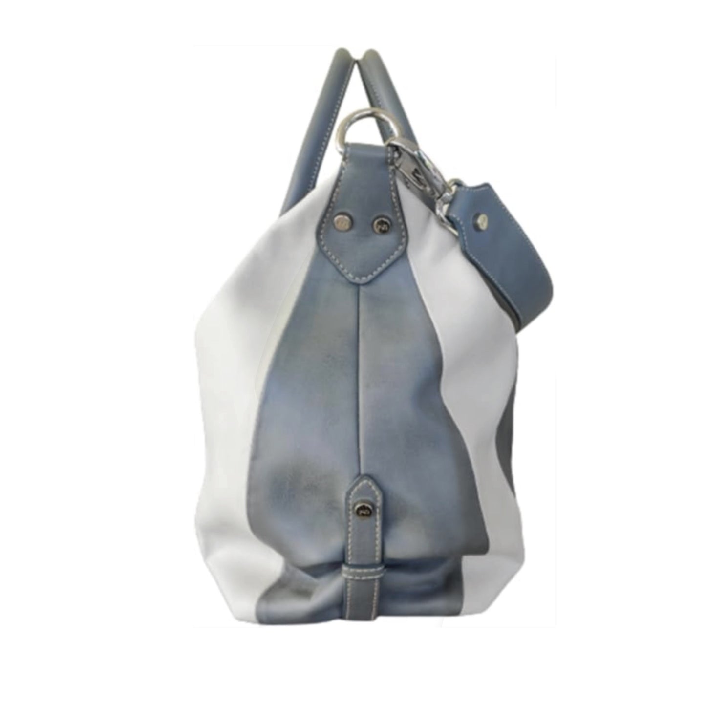 Borsa bauletto Donna NeroGiardini con tracolla Blu Avio Bianco Ghiaccio