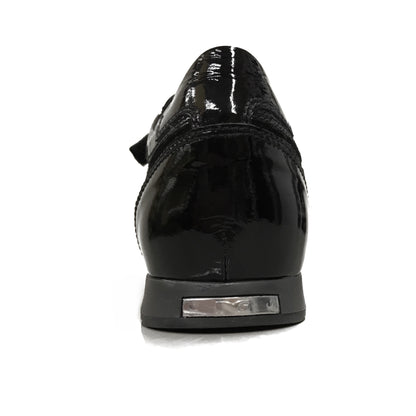 Sneakers A907919 in Vera Pelle Naplak, Pelle Scamosciata, chiusura triplo strappo, Nero 40/41x2/42/43