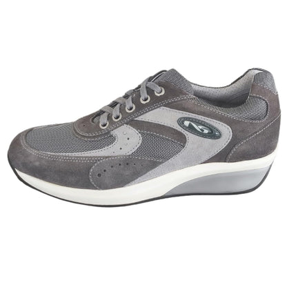 Sneakers Stringate Uomo NeroGiardini P201121U camoscio Grigio Fumo - 40 EU