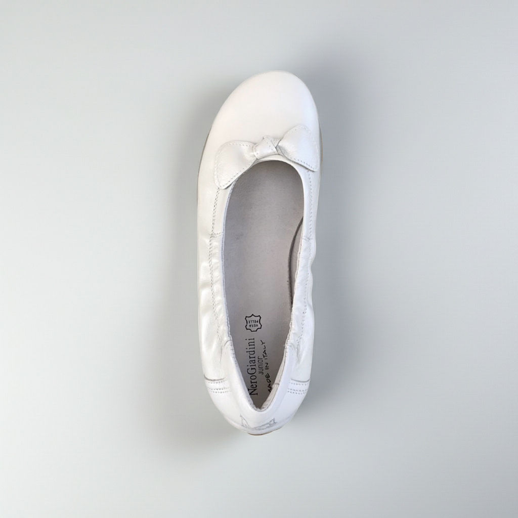 Ballerine NeroGiardini 36024 Vera Pelle Bianco Perlato, 39 EU