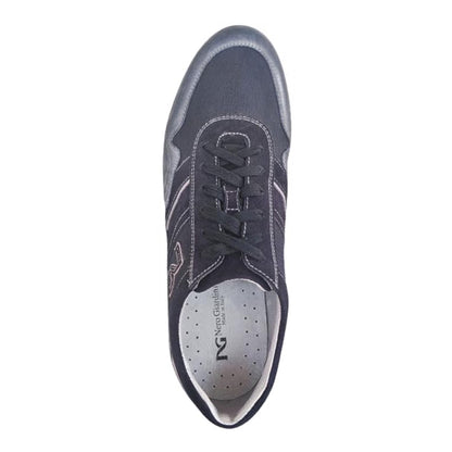 Sneakers Uomo NeroGiardini P201160U Vera Pelle e Tessuto Blu indios - 42 EU