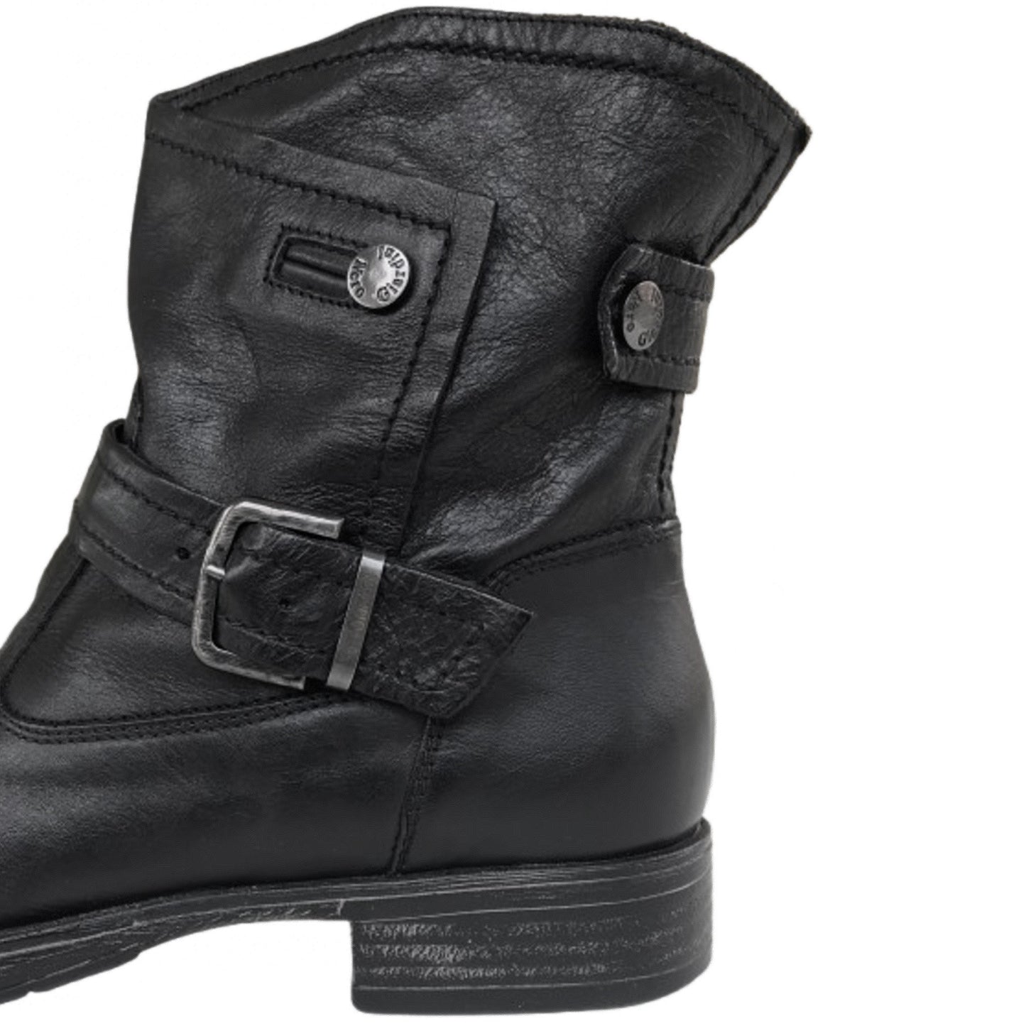 Stivaletti Biker Neri Donna NeroGiardini A309210D in Vera Pelle, Altezza Caviglia - Numero 38 (EU)
