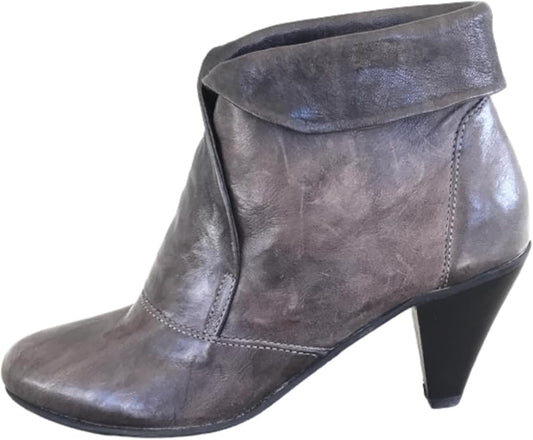 Stivaletti alla caviglia Donna NeroGiardini A106662D - Tacco 6.5 cm, Vera Pelle, Grigio Carbone - Numero 36