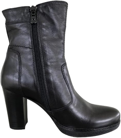 Stivaletti Neri Donna NeroGiardini in Vera Pelle, Tacco 8 cm con Plateau, Cerniera Laterale – Art. A106532D