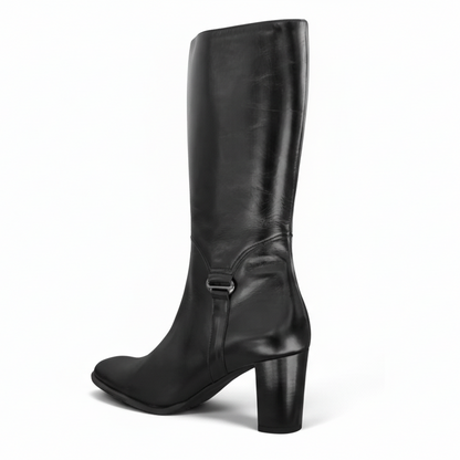 Stivali PATANI 30685 in Nappa, Nero, Zip, Tacco a blocco