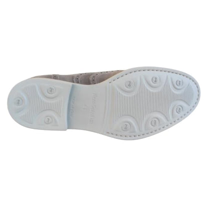 Scarpe Oxford Uomo NeroGiardini AP603970U Vera Pelle Scamosciata Grigio Pietra