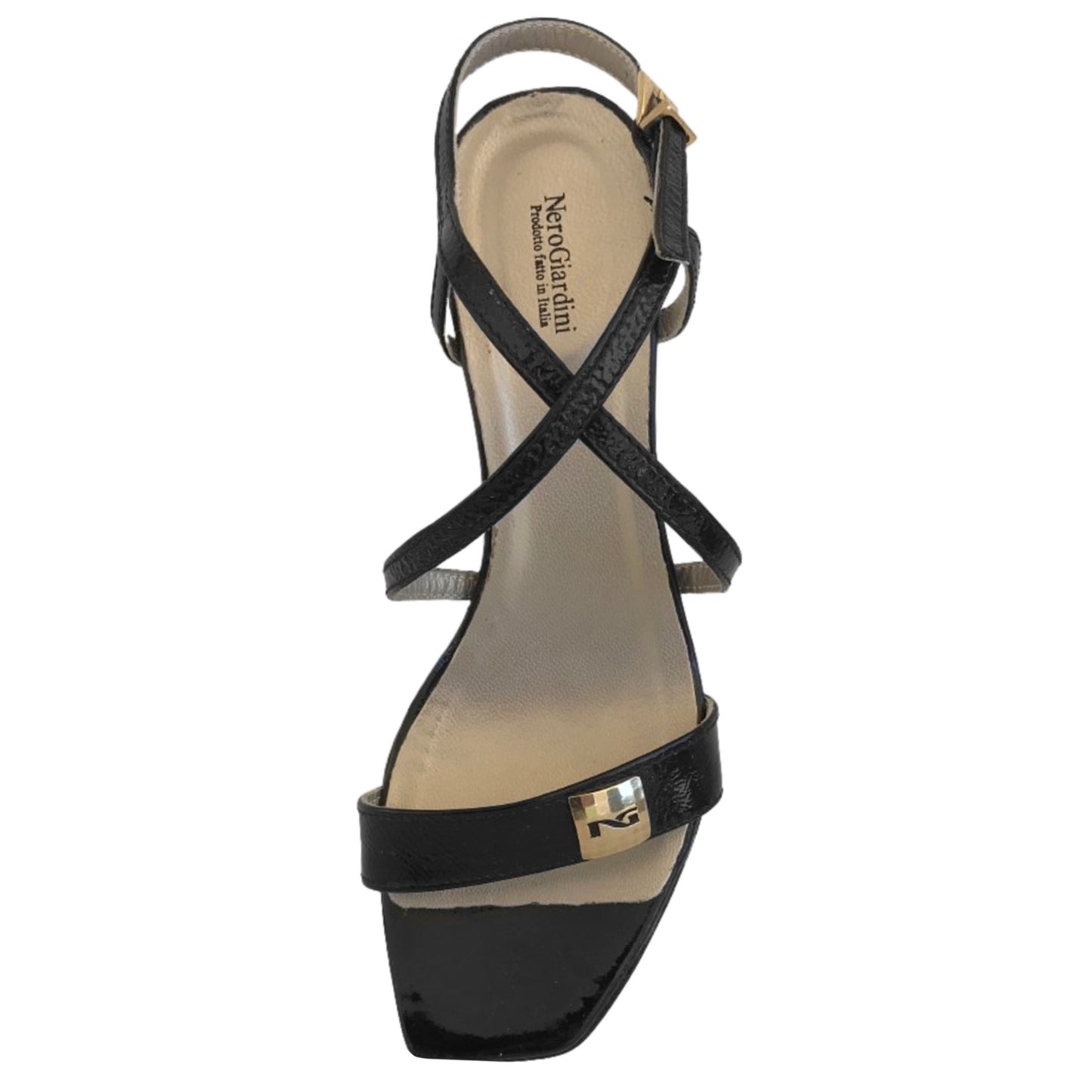 Sandali con zeppa NeroGiardini Vera Pelle Naplak - Nero