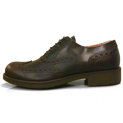 Scarpa Inglesina Uomo NeroGiardini 09225 Vera Pelle, Marrone Caffè - Numero 44