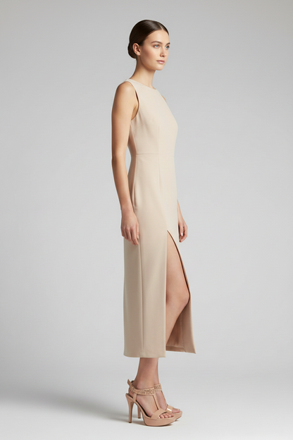 Sandali Donna NeroGiardini P309021DE Tacco Alto con Plateau Vernice Cipria Nude