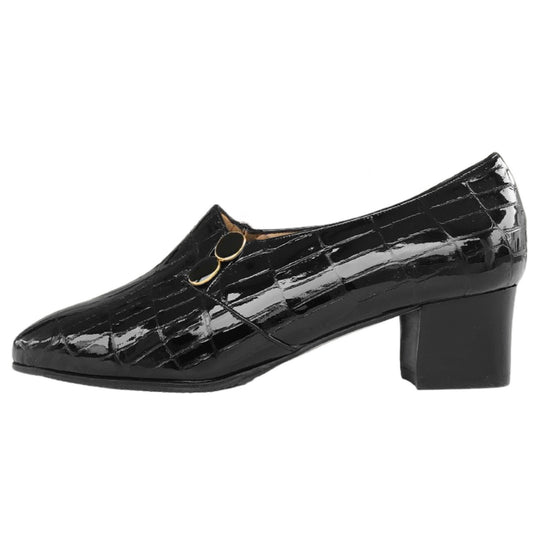 Scarpe Chiuse Donna Confort 1925 Vera Pelle in vernice, Stampa Cocco, con elastici laterali