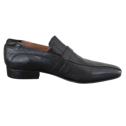 Mocassini Uomo Eleganti NeroGiardini 09240 Vera Pelle Nero con Fibbia argento