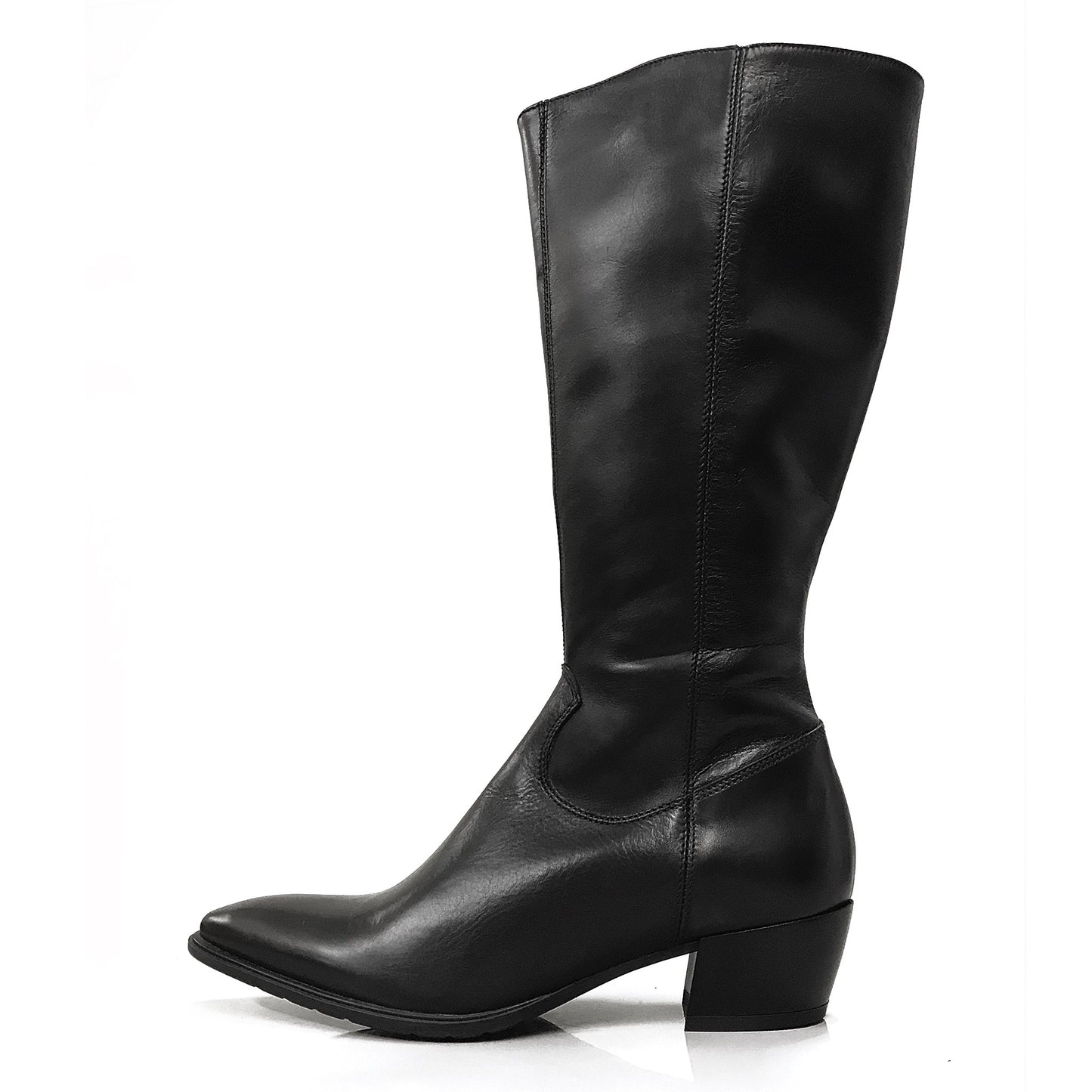 Stivali Texani Donna Freemood 26877308 Vera Pelle, Cerniera zip - Colore Nero