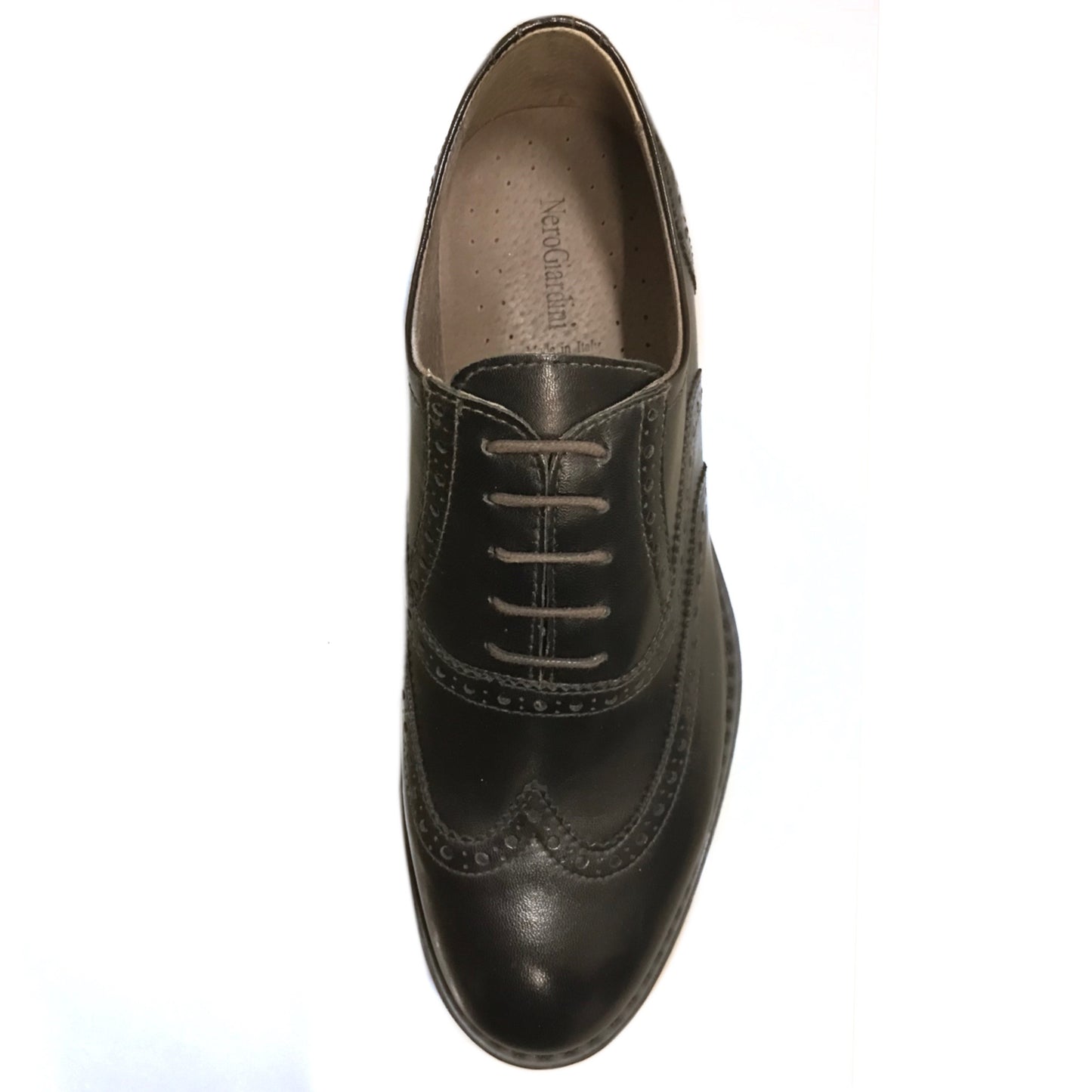 Scarpe Inglesine Oxford Uomo NeroGiardini  A503590U in Vera Pelle - Colore Nero