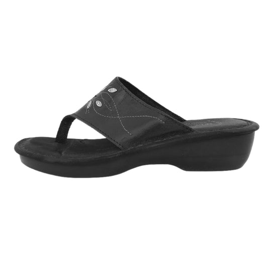 Ciabatte infradito FlyFlot Nero Vera Pelle