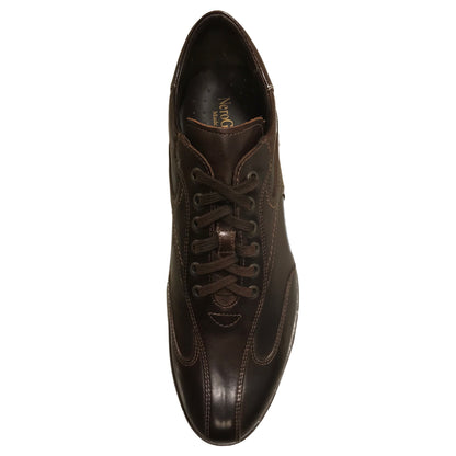 Sneakers Stringate Uomo NeroGiardini P100631U Vera Pelle, Marrone, Fondo Cuoio
